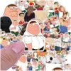 Araba çıkartmaları 100pcs/lot komik aile TV dizisi komedi karikatürü Peter Griffin Iti için DIY LAGE LAGE Dizüstü Bilgisayar Kaykay Damla Teslimat Mobiller Dhbzs