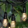 Emperpaner Heavy Duty 15m Outdoor E27 Bulb String Lights Connectable Festoon for Party Garden Christmas Holiday Garland Cafe192M