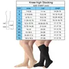 Herrstrumpor 2024 5xl 23-32mmHg Män kvinnor plus storlek 4xl Varicose Vein Support King Compression Strumpor Forrunning Yoga