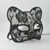 Fontes de festa Halloween Cosplay Máscara de Gato Renda Sexy Olho Animal Metade Face Erótica Mulheres Brinquedos Sexuais para Jogo de Casal