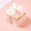 Small Acrylic Flower Transparent Gift Box Bouquet Wrapped Rose Fresh Packing 240124