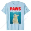 T-shirts pour hommes Paws Bunny T-shirt drôle Parodie Animal Pet Lover Cadeaux Famille Casual Coton Hommes Tops Impression