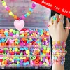 DIY Making Beads Kit Toy Children Kids Bracelet Set Girls Toys for 5 6 7 8 Years Old Jewellery Arts Crafts Necklace Intellectual 240129