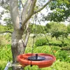 Garden Decorations 12 Inch Bird Feeder Hanging Bath With Fountain Outdoor Drinking Tray Hook And Chain For Yard Patio
