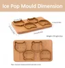 Baking Moulds DIY Ice Cube Maker Molds With Stick Reusable Plastic Cream Mold For Kids Children Popsicle Kitchen Tools