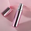 Butelki do przechowywania 1PC Multi Colours Portable aluminiowa szklana butelka perfum z pompą sprayową Mini puste pojemniki kosmetyczne Atomizer