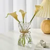 Vases Nordic Home Table Decoration Accessories Irregular Transparent Glass Dried Flower Vase Hydroponic Plant Desktop Bathroom Decor