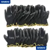 Protection des mains Gants de travail en gros Gants de sécurité en nitrile enduits de PU pour le travail mécanique Paume en coton en nylon Ce FR388 OEM Drop Delive Dhszd