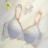 Bras No Trace Contrasting Color Women's Thin Bra Push-up One-piece Comfortable Small Chest Beautiful Back Underwear For Women