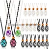 Pendant Necklaces Crystal Necklace Holder Cords Adjustable Cage Empty Stone F Ameef Drop Delivery Jewelry Pendants Dhhl0