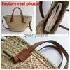 Umhängetaschen Clutch Casual Wicker Woven Basket Raan Frauen andbags Sommer Beac Stroh Große Kapazität Tote Big Soulder Umhängetasche 2023H2421