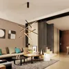 Lampadari Nordic Moderno Lampadario Nero Scala Semplice Costruzione Duplex Alta Vera Stanza Vuota Sala Striscia di Personalità Creativa L248P