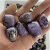 Decorative Figurines Wholesale Polished Natural Healing Crystals Purple Charoite Tumbled Stone For Christmas Decorations