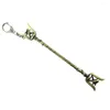 Keychains Bsarai LOL Lady Of Luminosity Luxanna Crownguard Steel Legion Lux Sword Staff Toy Model Key Chain Ring