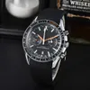 Mens Quartz Sıcak Satış Avrupa Moda Silikon Takvimi Beş İğne Klasik Çelik Band Watchgenuine Ürünleri Logolar Var