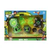 Ben10 omnitrix ben tennyson relógio de projeção dos desenhos animados dispositivo transformação som luz figura crianças brinquedo natal presentes 240130