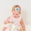 إكسسوارات الشعر Baby Girls Nylon Beadbands ناعمة للرضع زهرة الشعر أقواس لحفل حفل زفاف المنزل