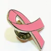 Broscher 10st medvetenhet lapel stift rosa band brosch för kvinnor flickor 124a