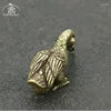 Decorative Figurines Brass Retro Delicate Duck Unique Solid Copper Animal Crafts Household Decorations For Wedding Party Anniversary Day