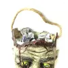 Gift Wrap 2024 Halloween Zombie Face Handbag Ghost Festival Monster Decor Candy Gifts Bags Horror Trick Or Treat Party Supplies Helloween