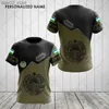 T-shirt da uomo Nome personalizzato Emblema dell'Uzbekistan T-shirt grafiche Estate Pullover casual Moda uomo T-shirt larghe Ragazzo oversize maniche corte Top Q240201