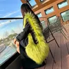 Shoulder Bags Fluffy Love earts Women Soulder Soft Long Plus Crossbody Bag Luxury Faux Fur Y2K Purses for GirlsH2421