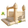 wholesale 8x10FT Mini white Jumper Family Use Inflatable Bounce House Bouncy Castle Indoor For Kids include blower free ship