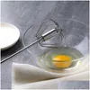 Egg Tools Whisk Blender Hand Pressure Semi-Matic Beater Stainless Steel Kitchen Accessories Self Turning Cream Utensils Manual Drop D Dhwkx