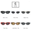 Zonnebril SOEI Polygon Cat Eye Dames Luxe Vintage Merk Designer Shades UV400 Heren Trending Klinknagels Zonnebril