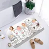 Carpets Guys Bath Mat Family Cartoon Doormats Carpet Doormat Entrance Door Kitchen Decoration Absorbent Bathroom Rug Living Room Rugs