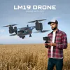 Drones LM19 RC Drone 480P WiFi caméra hélicoptère quadrirotor FPV Non pliant aérien professionnel course télécommande garçon jouet noël YQ240201