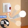 Suportes de lâmpada E27 UE EUA UK Plug Soquete Lâmpada Ajustável Suporte Rotativo Luz com Interruptor de Economia de Energia LED Base de Mesa