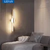Lampa ścienna Nowoczesne nordyckie lampy LED proste lekkie akrylowe sypialnia sypialnia nocna salon dekoracja tła
