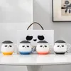 Tasses Panda chinois tasse à thé en céramique avec couvercle filtre tasse dessin animé lait café Couple coffret cadeau Simple 450ml cadeaux de décoration pour la maison