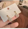 Dangle Earrings Fashionable And Exquisite Crystal Flower Pendant Summer Luxury Light Small Design Women's Free Of Fee