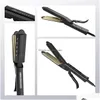 Curling Irons Profissional Cerâmica Ferro Ondulado Elétrico Frisado Placas Largas Beleza Cabelo para Onda Ondulação Plana 240118 Drop de Dhhys