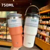 Thermos 750ML Tyeso Tazza da caffè Bottiglia thermos in acciaio inossidabile Isolamento a doppio strato Tazza da viaggio calda e fredda Boccetta per vuoto Bottiglia d'acqua per auto