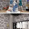 Fonds d'écran Non-tissé simulé grain de roche motif de brique papier peint restaurant salon décoration 3D