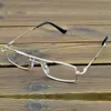 Abrasion Resistant Glass Lenses Double Bridge Rectangle Frame Reading Glasses 0.75 1 1.25 1.5 1.75 2 2.5 2.75 To 4 240201