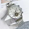 2021 Mens Hundred and Five Needle Automatic Mechanical Large Flywheel Steel Band WatchThe real thing has a logoGenuine products have logos