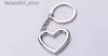 Keychains Lanyards pcs/lot New Hot Novelty Zinc Alloy Heart Shaped Keychains Metal Keyrings For Lovers FREE Shipping Q240201