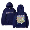 Herren Hoodies Vintage System eines Down Hoodie Men Women Fleece Baumwolle hochwertige obere männliche Rockmusikband Cartoon Grafik Sweatshirt