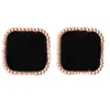 Vergulde gouden klaver studs designer oorbel voor dames unieke kleine parelmoer klassieke orecchini cjewelers zilveren kleur luxe oorbellen sieraden zB006 E23