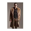 Manteau de fourrure de styliste pour hommes, mi-long, laine artificielle, chaud, automne/hiver, 2I6Q