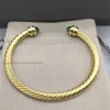 Bracelet Dy Twisted Designer X Cable Top Trending Gifts Women Diamond Fashion Versatile Twist Bracelets Sterling Sier Jewelry Set Plated