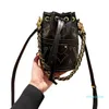 Womens Luxury Designer New Willow Nail Rich Bucket Bag Hand Chain Crossbody Shoulder Purse Gold Metal Hardware Retro 20cm