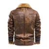 Зимняя мужская дизайнерская плюшевая кожаная одежда с искусственным мехом, свободное большое замшевое пальто YKA3
