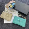 Kvinnor Män Purses Mens Key Coin Clutch Mini Bag Wallet Purse Purse Läder Läder Plånböcker Coin Purse Kreditkort Keychain Dragkedja Pocket Damer Handväskekort Kortpaket