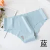 Women's Panties Ice Silk Seamless Briefs Mid Rise Soild Underwear Girls Soft Comfortable Underpants Female Sexy Lingerie