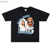 Kadın T-Shirt Vintage T Shirt Erkek Moda 90'lar Büyük Boy Hip Hop Sokak Giyim Rapçıları Nicki Minaj Baskı Grafik T-Shirt Normal Erkekler Kadın Tshirt L240201